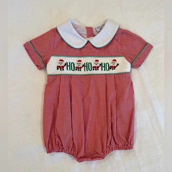 Ann Reeves Kids Other - Ann + Reeves Kids Christmas Henry Bubble Button Back Ho Ho Ho Size 18 months